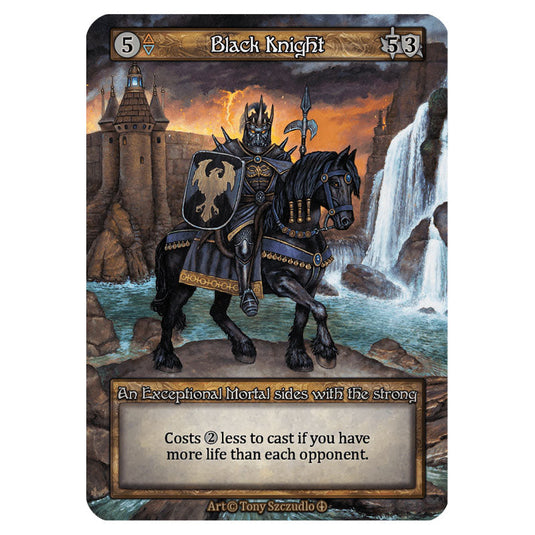 Black Knight card from the Sorcery: Contested Realm set Arthurian Legends