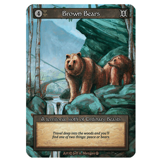 Brown Bears card from the Sorcery: Contested Realm set Arthurian Legends