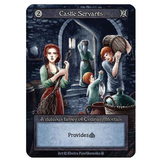 Castle Servants card from the Sorcery: Contested Realm set Arthurian Legends