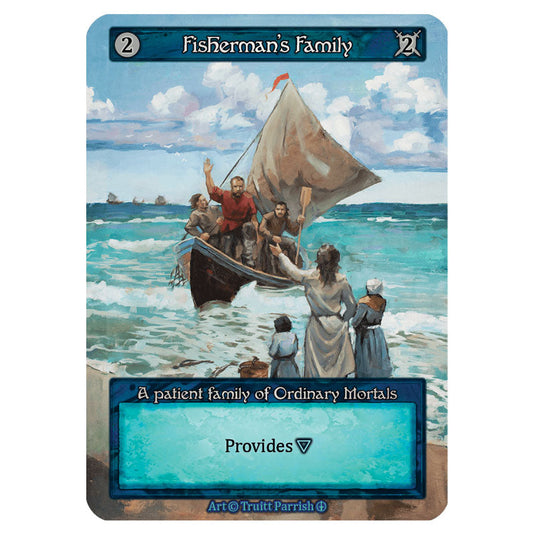 Fisherman's Family card from the Sorcery: Contested Realm set Arthurian Legends