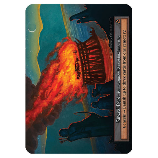 Funeral Pyre card from the Sorcery: Contested Realm set Arthurian Legends