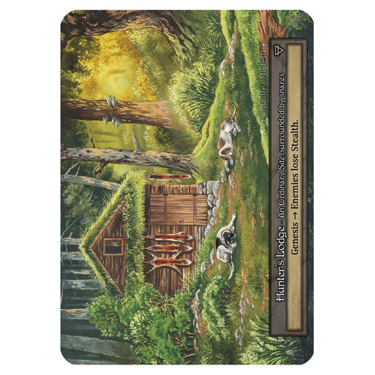 Hunter's Lodge card from the Sorcery: Contested Realm set Arthurian Legends