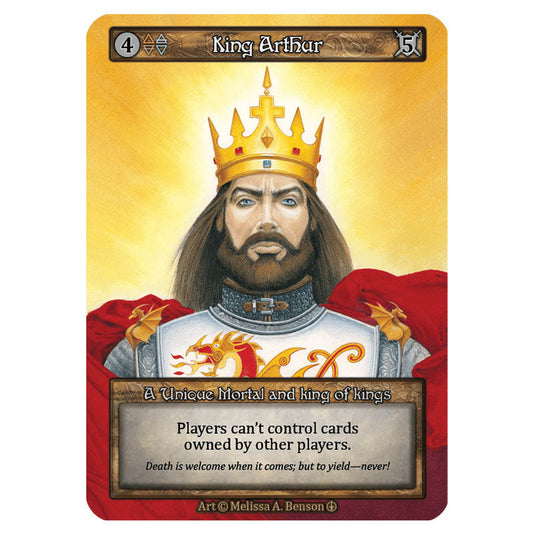 King Arthur card from the Sorcery: Contested Realm set Arthurian Legends