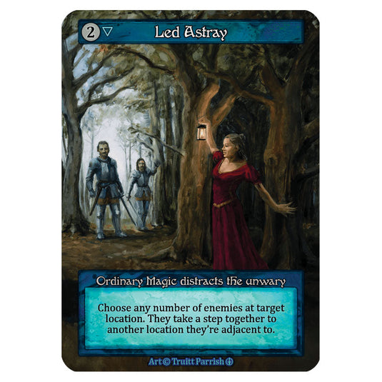 Led Astray card from the Sorcery: Contested Realm set Arthurian Legends