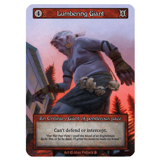 Lumbering Giant card from the Sorcery: Contested Realm set Arthurian Legends