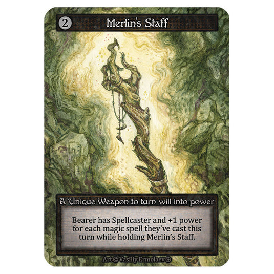 Merlin's Staff card from the Sorcery: Contested Realm set Arthurian Legends
