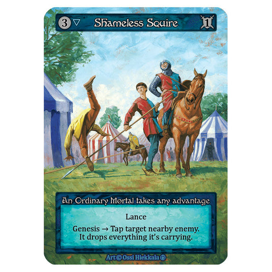 Shameless Squire card from the Sorcery: Contested Realm set Arthurian Legends