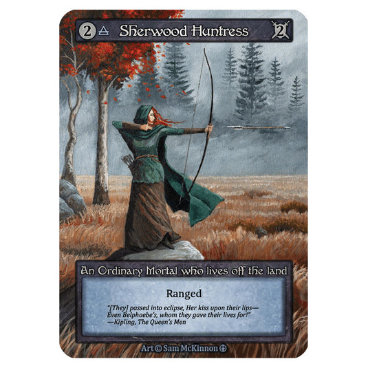 Sherwood Huntress card from the Sorcery: Contested Realm set Arthurian Legends