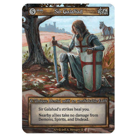 Sir Galahad card from the Sorcery: Contested Realm set Arthurian Legends