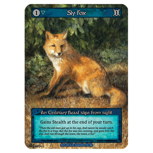 Sly Fox card from the Sorcery: Contested Realm set Arthurian Legends