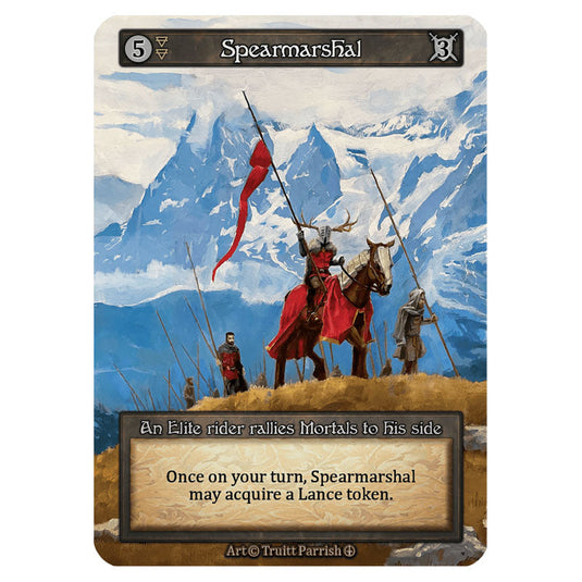 Spearmarshal card from the Sorcery: Contested Realm set Arthurian Legends