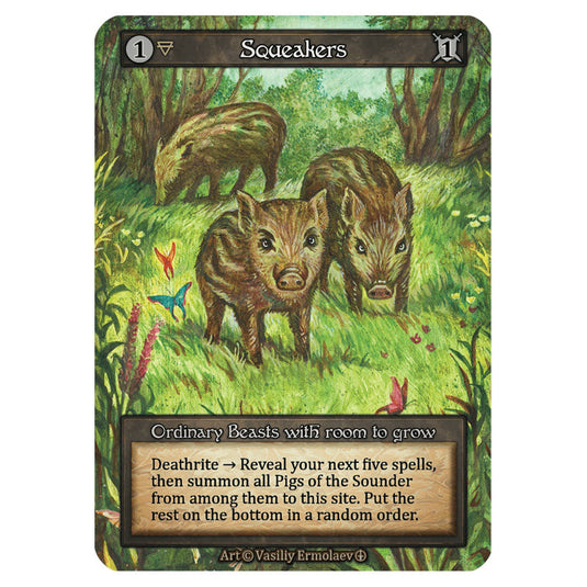 Squeakers card from the Sorcery: Contested Realm set Arthurian Legends