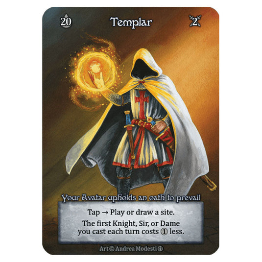 Templar card from the Sorcery: Contested Realm set Arthurian Legends