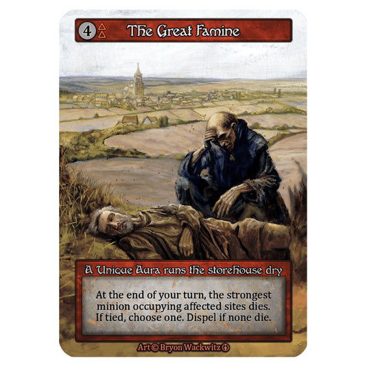 The Great Famine card from the Sorcery: Contested Realm set Arthurian Legends