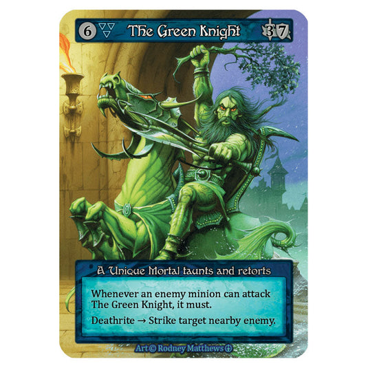 The Green Knight card from the Sorcery: Contested Realm set Arthurian Legends