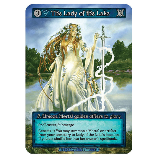 The Lady of the Lake card from the Sorcery: Contested Realm set Arthurian Legends