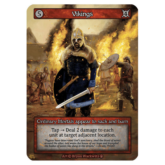 Vikings card from the Sorcery: Contested Realm set Arthurian Legends
