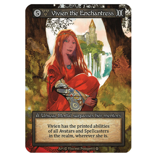 Vivien the Enchantress card from the Sorcery: Contested Realm set Arthurian Legends