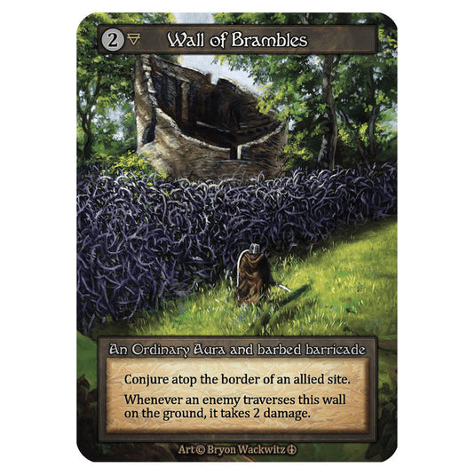 Wall of Brambles card from the Sorcery: Contested Realm set Arthurian Legends