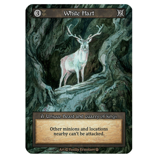 White Hart card from the Sorcery: Contested Realm set Arthurian Legends