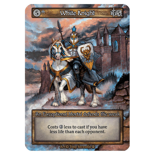 White Knight card from the Sorcery: Contested Realm set Arthurian Legends
