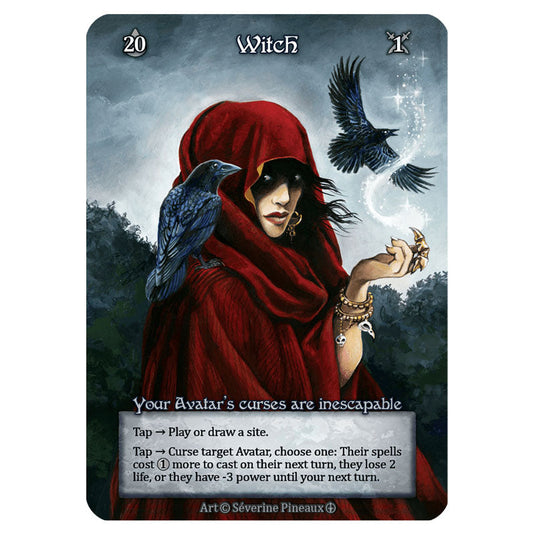 Witch card from the Sorcery: Contested Realm set Arthurian Legends