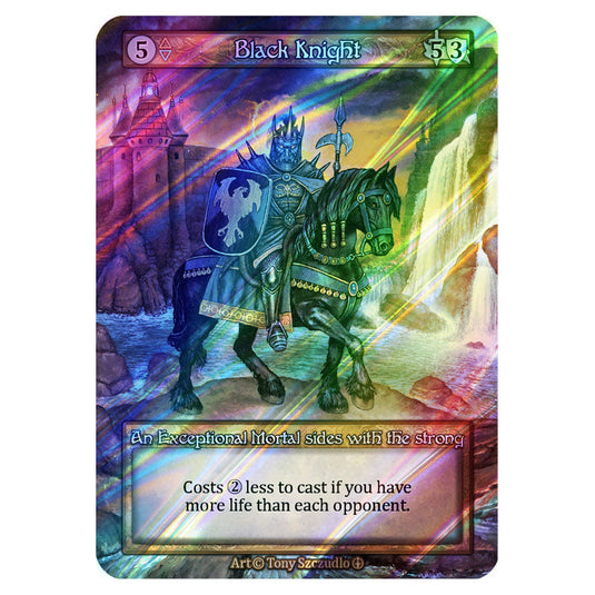 Black Knight FOIL card from the Sorcery: Contested Realm set Arthurian Legends