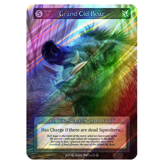 Grand Old Boar FOIL card from the Sorcery: Contested Realm set Arthurian Legends