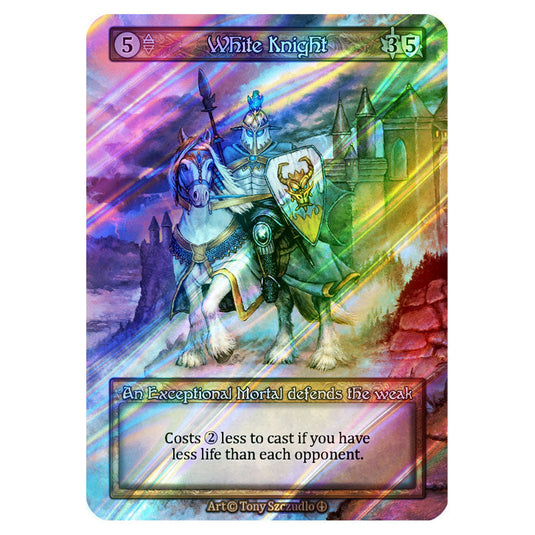 White Knight FOIL card from the Sorcery: Contested Realm set Arthurian Legends