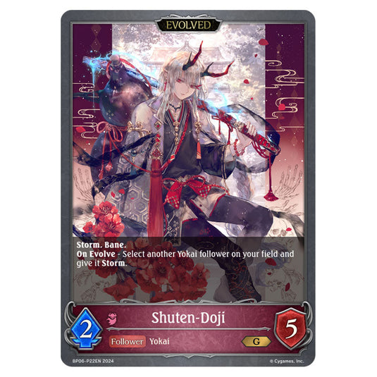 Shuten-Doji BP06-P22EN card from the Shadowverse: Evolve set Paragons of the Colosseum