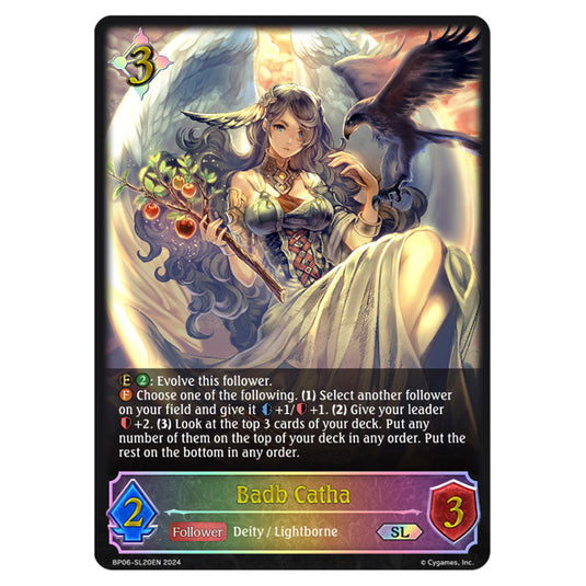 Badb Catha BP06-SL20EN card from the Shadowverse: Evolve set Paragons of the Colosseum