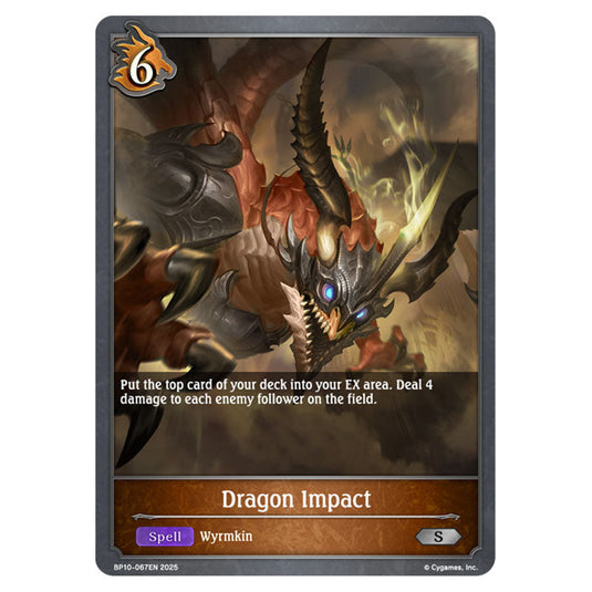 Dragon Impact BP10-067EN card from the Shadowverse: Evolve set Gods of the Arcana