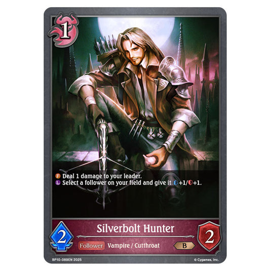 Silverbolt Hunter BP10-089EN card from the Shadowverse: Evolve set Gods of the Arcana