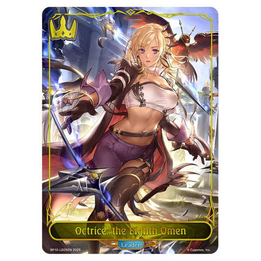 Octrice, the Eighth Omen BP10-LD05EN card from the Shadowverse: Evolve set Gods of the Arcana