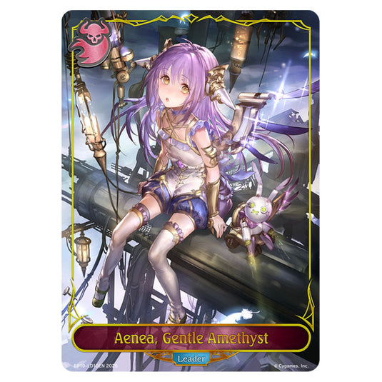 Aenea, Gentle Amethyst BP10-LD10EN card from the Shadowverse: Evolve set Gods of the Arcana