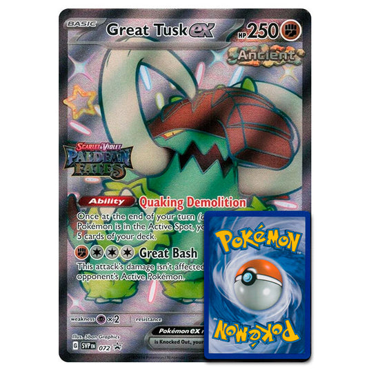 Pokemon - Great Tusk ex - Oversized Promo Card (SVP072)