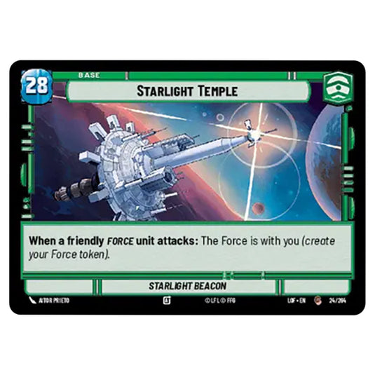 Starlight Temple card from the Star Wars Unlimited set Legends of the Force