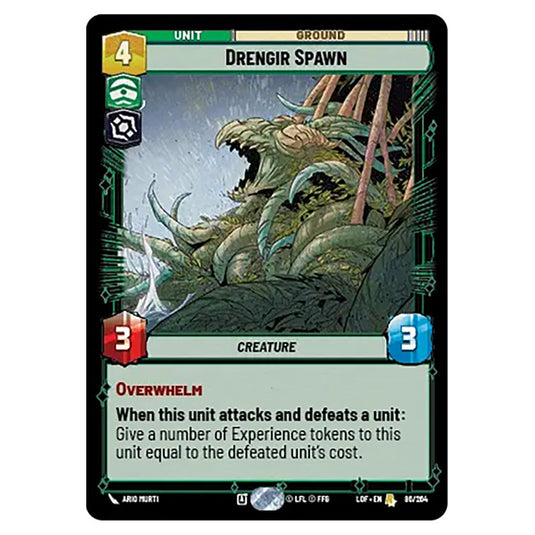 Drengir Spawn card from the Star Wars Unlimited set Legends of the Force