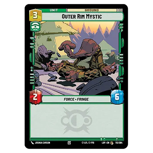 Outer Rim Mystic card from the Star Wars Unlimited set Legends of the Force