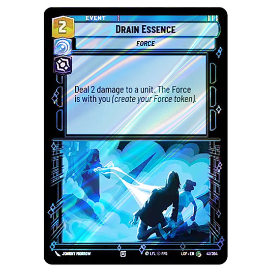 Drain Essence card from the Star Wars Unlimited set Legends of the Force