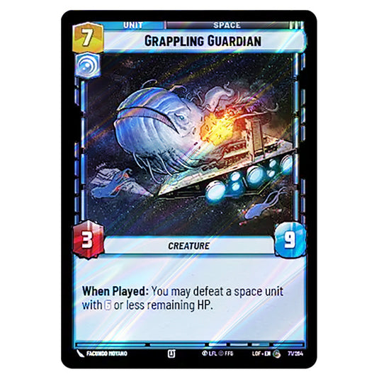 Grappling Guardian card from the Star Wars Unlimited set Legends of the Force