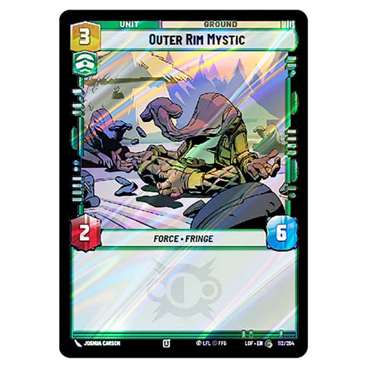 Outer Rim Mystic card from the Star Wars Unlimited set Legends of the Force