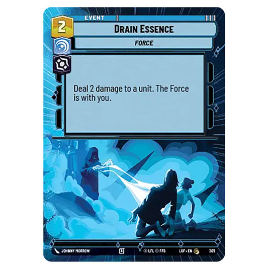Drain Essence card from the Star Wars Unlimited set Legends of the Force