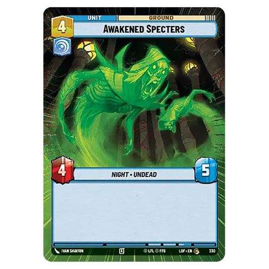 Awakened Specters card from the Star Wars Unlimited set Legends of the Force