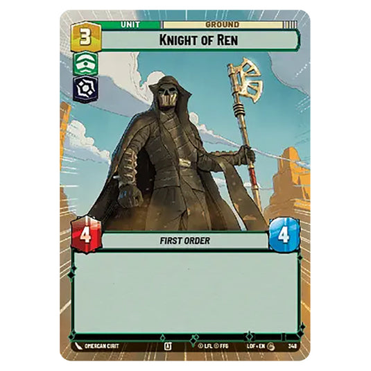 Knight of Ren card from the Star Wars Unlimited set Legends of the Force