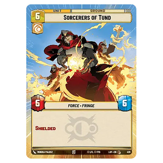 Sorcerers of Tund card from the Star Wars Unlimited set Legends of the Force
