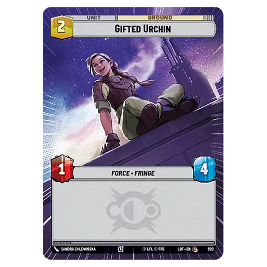 Gifted Urchin card from the Star Wars Unlimited set Legends of the Force
