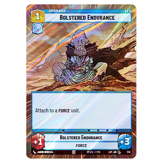 Bolstered Endurance card from the Star Wars Unlimited set Legends of the Force