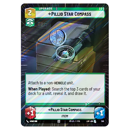 Pillio Star Compass card from the Star Wars Unlimited set Legends of the Force