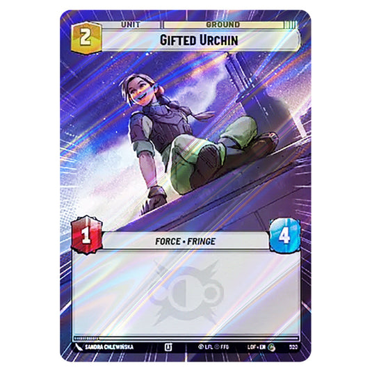 Gifted Urchin card from the Star Wars Unlimited set Legends of the Force